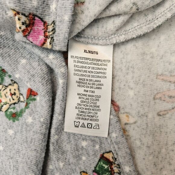 Men's Cuddl Duds Holiday Dogs XL Fleece Pj Shirt Top Christmas Family Matching - Picture 4 of 6